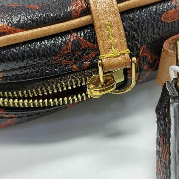 DANUBE Monogram Coated Canvas Brown