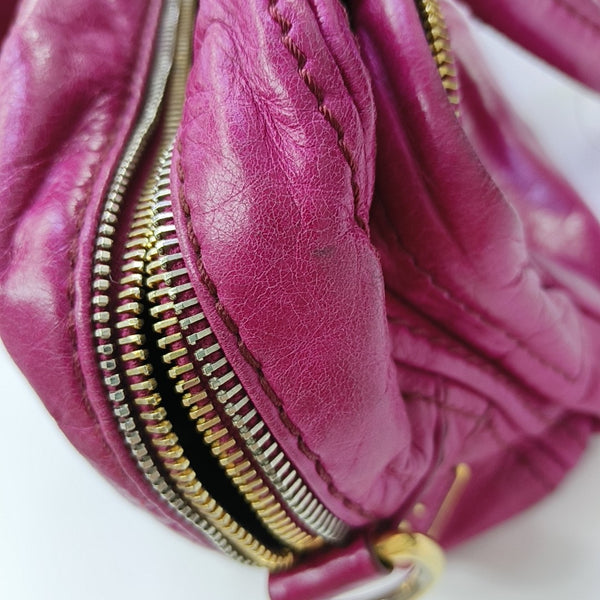 Calfskin Shoulder Bag Pink