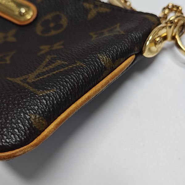 VINTAGE MILLA MM Monogram Coated Canvas Brown