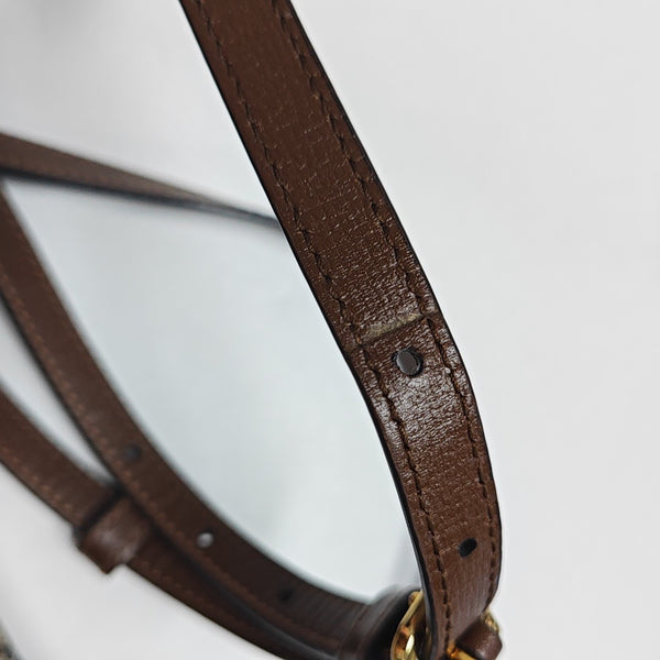 Horsebit 1955 Mini Monogram Coated Canvas Beige