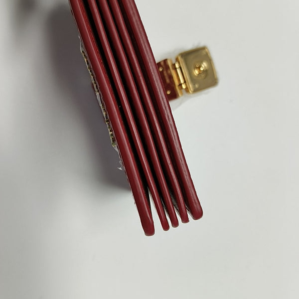 Calfskin Wallet Red
