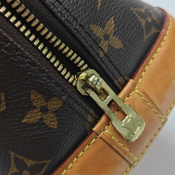 ALMA PM Monogram Coated Canvas Brown