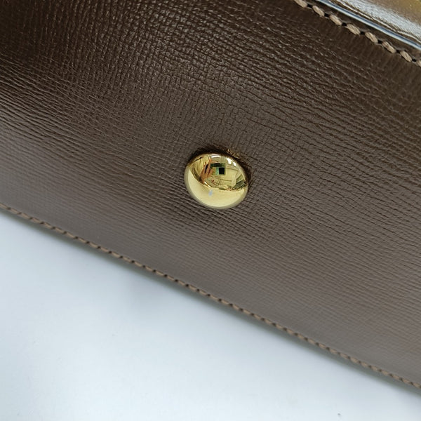 Horsebit 1955 Small Monogram Coated Canvas Beige