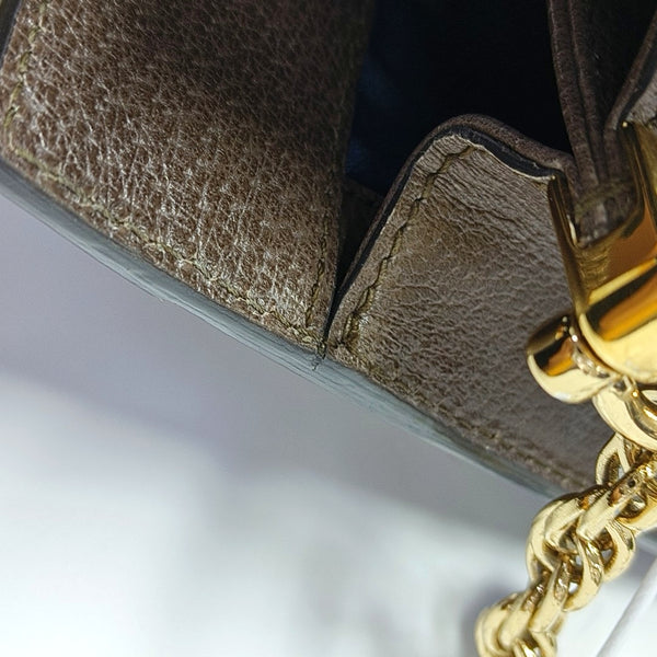 Authenticated pre-owned Ophidia Small Monogram Coated Canvas Beige - Shoulder Bag at Looply