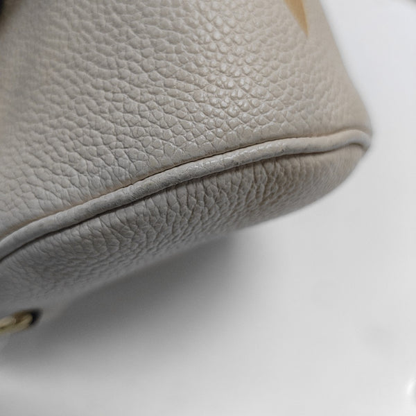 PAPILLON BB Monogram Calfskin Beige