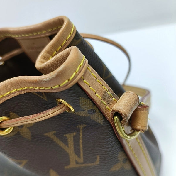 NÉONOÉ Nano Monogram Coated Canvas Brown