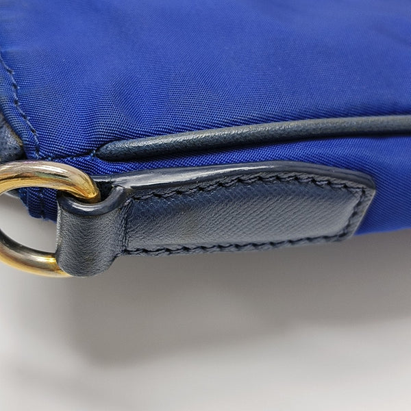 Nylon Shoulder Bag Blue