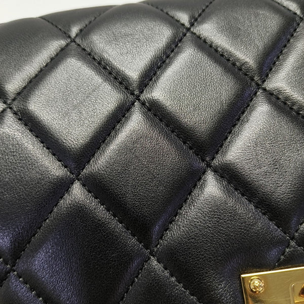 DOUBLE CC Quilted Lambskin Black