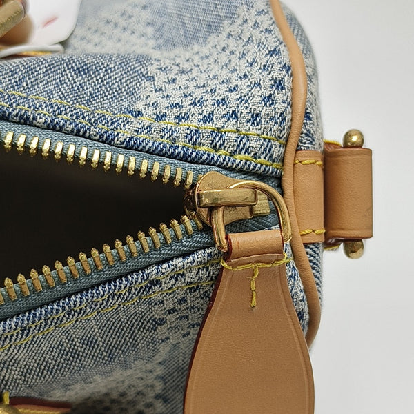 SPEEDY 25 Damier Canvas Blue