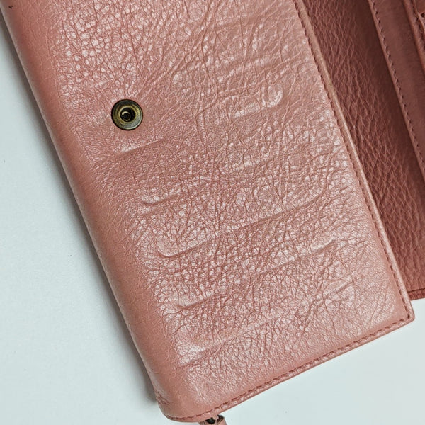Classic City Lambskin Pink Wallet