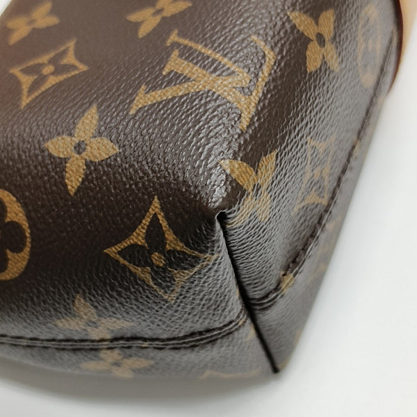 Pochette Mia Monogram Coated Canvas Brown