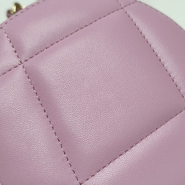 CHANEL 19 Small Quilted Lambskin Pink