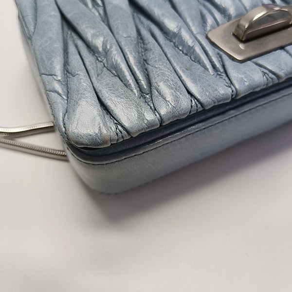 Matelassé Mini Lambskin Blue