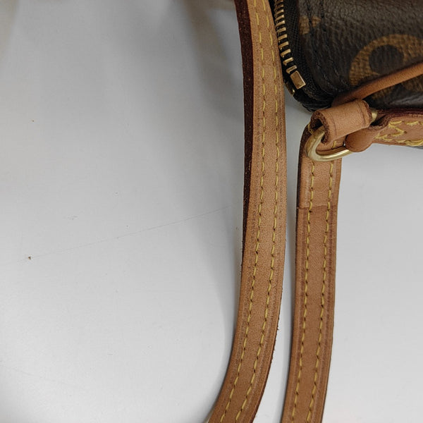 SPEEDY Nano Monogram Coated Canvas Brown