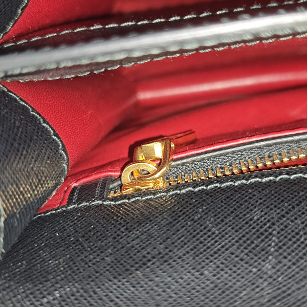 Calfskin Shoulder Bag Black