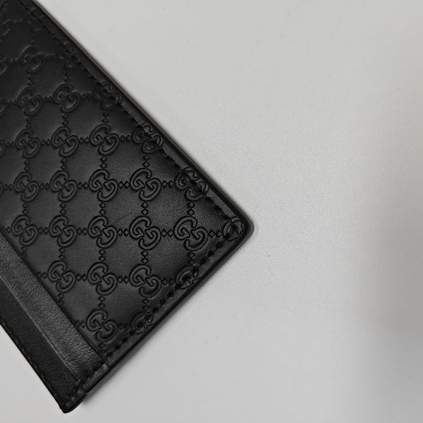 Tarjetero Microguccissima Monogram Canvas negro