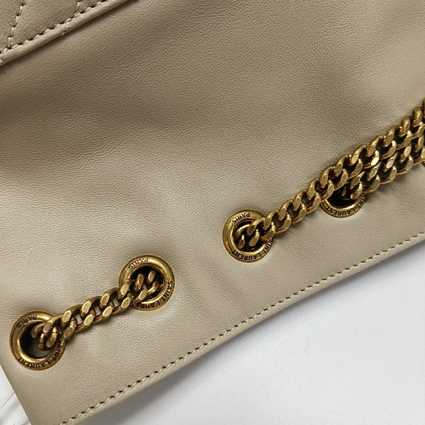 JOE Mini Chevron Lambskin Beige
