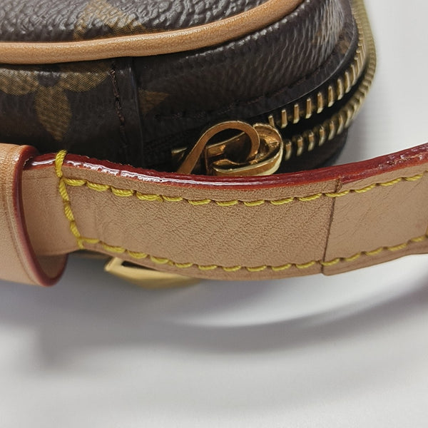 CROISSANT Monogram Coated Canvas Brown