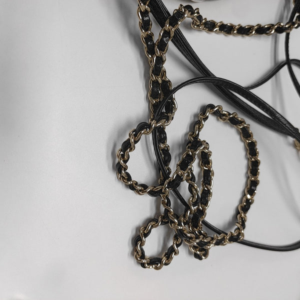 CHANEL 31 Mini Quilted Calfskin Black