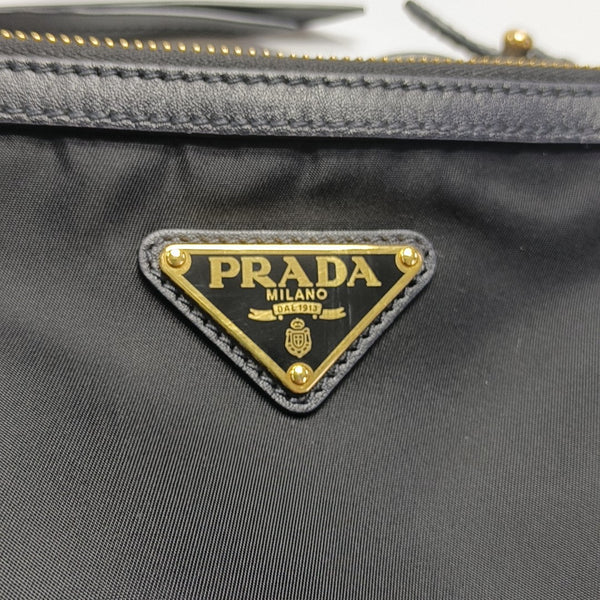 Fabric Shoulder Bag Small Black