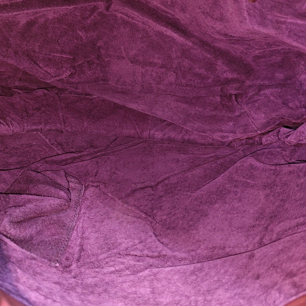 Calfskin Shoulder Bag Purple