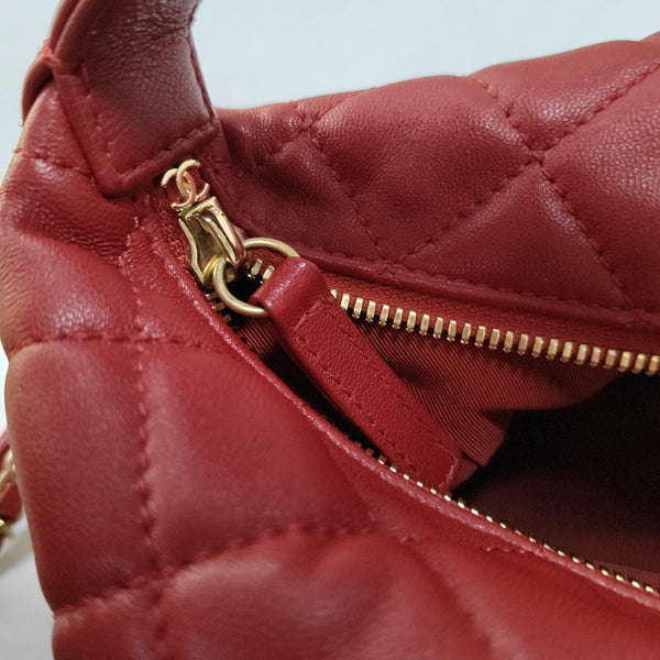 HOBO Quilted Lambskin Red
