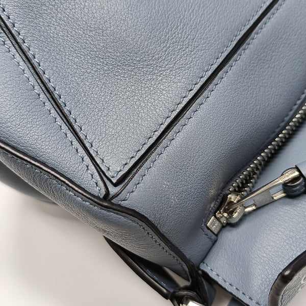 Authenticated pre-owned Puzzle Small Calfskin Blue - Shoulder Bag at Looply