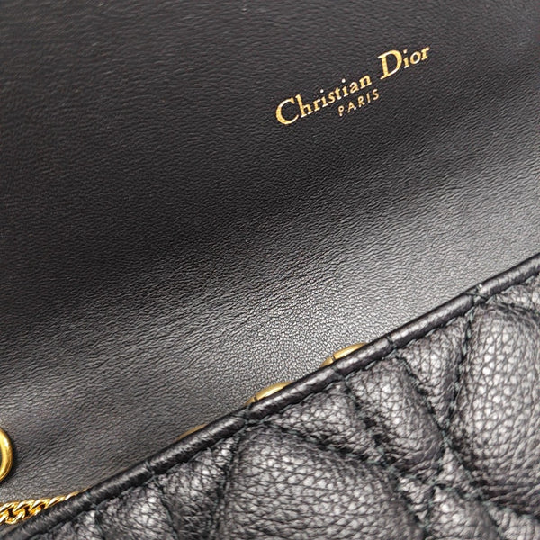 Dior Caro Small Cannage Calfskin Black