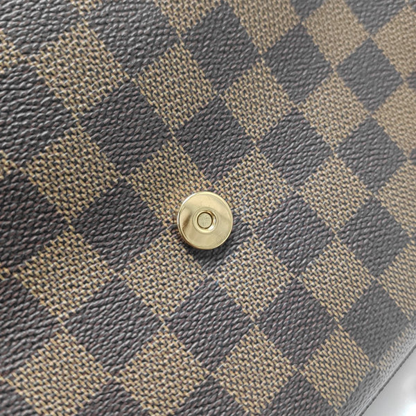 LOOPING PM Damier Ebene Coated Canvas Brown