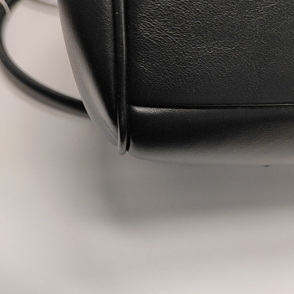 Calfskin Top Handle Bag Black