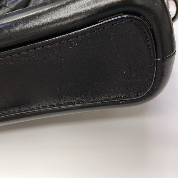 GABRIELLE Small Quilted Calfskin Black