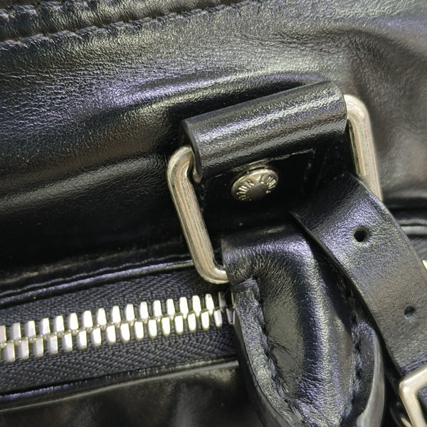Calfskin Shoulder Bag 25 Black