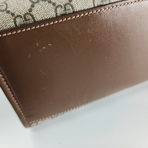 Retro Small Monogram Coated Canvas Brown