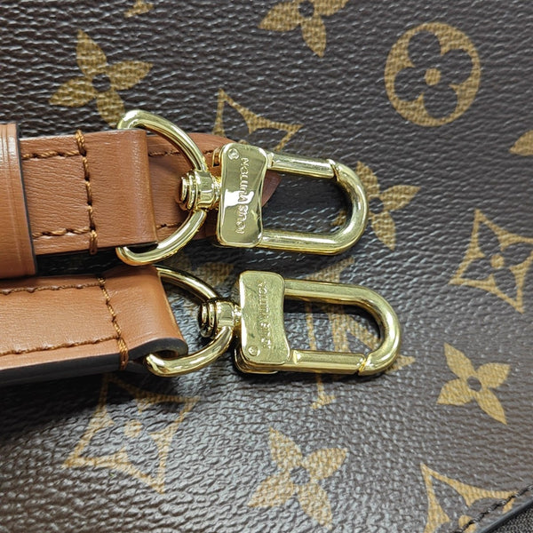 LOOP HOBO Monogram Coated Canvas Brown