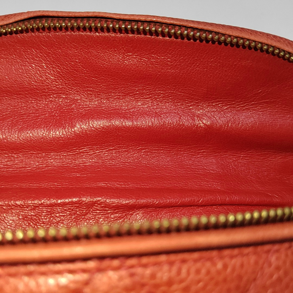 Quilted Grained Calfskin Red