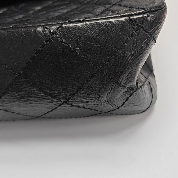 2.55 227 (jumbo) Quilted Vintage Calf Black