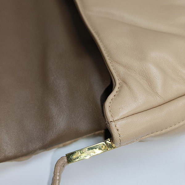 Olympia Extra Large Lambskin Beige