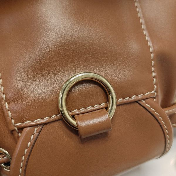 Calfskin Backpack Mini Brown