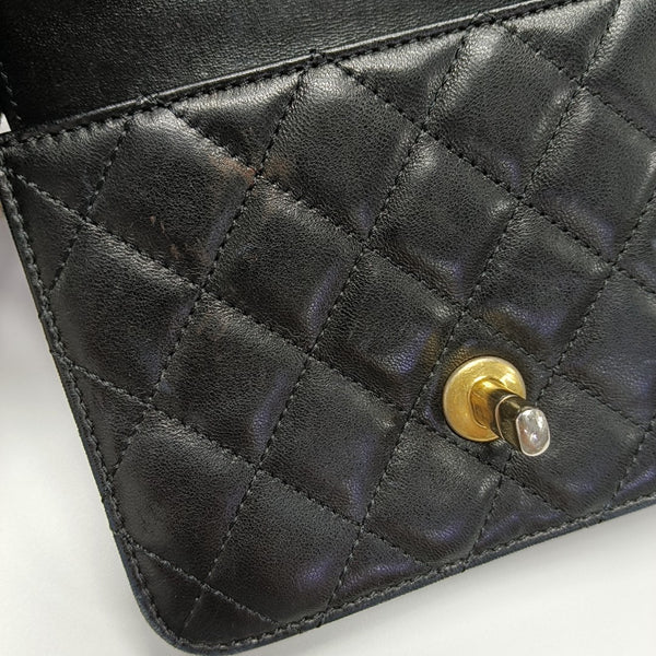 Lambskin Crossbody Bag Black