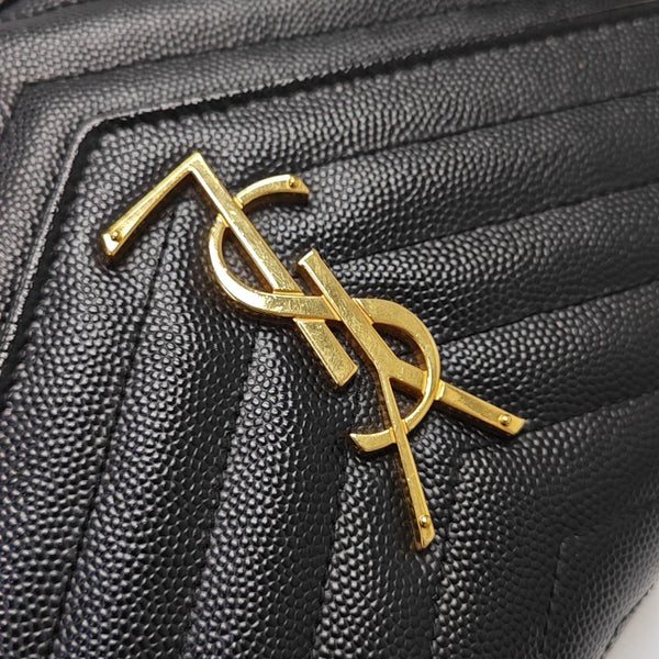 MONOGRAM Medium Chevron Calfskin Black