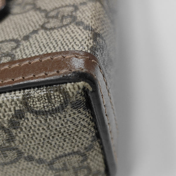 Horsebit 1955 Mini Monogram Coated Canvas Beige