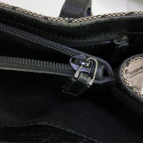 Monogram Canvas Tote Bag Gray