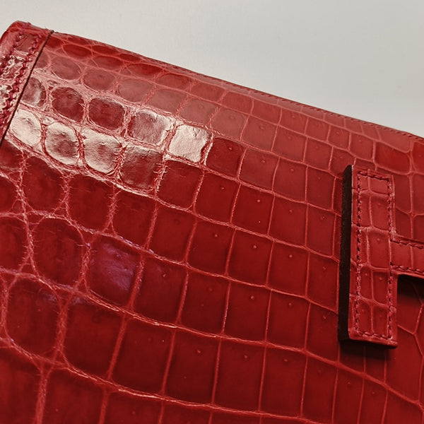 Jige 29 Shiny Porosus Crocodile Red