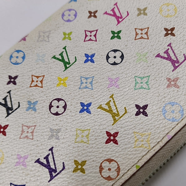 ZIPPY Monogram Coated Canvas White Wallet
