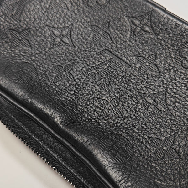 ALPHA Mini Monogram Calfskin Black