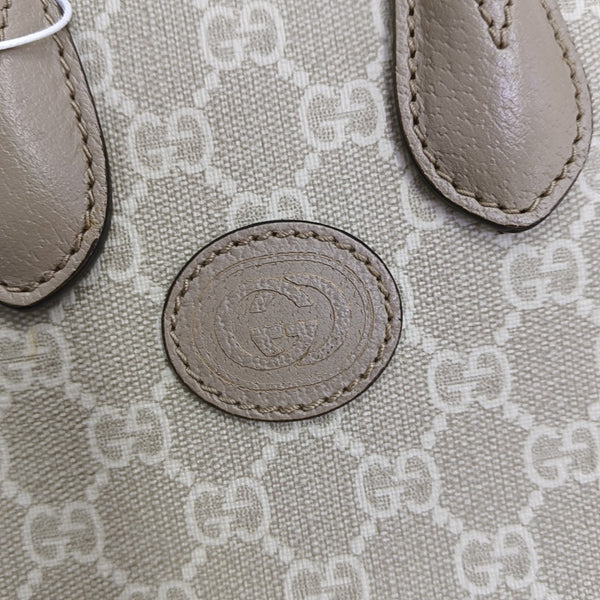 Retro Mini Monogram Coated Canvas Beige