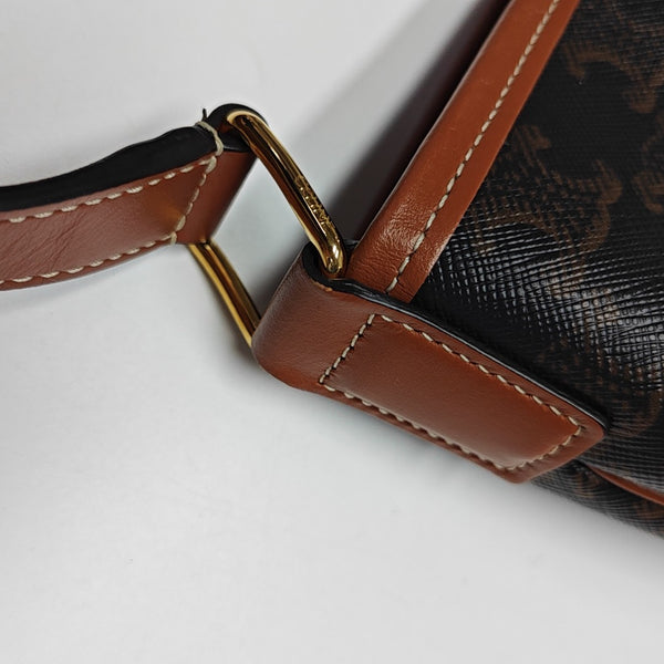 TRIOMPHE CANVAS Small Coated Canvas Brown