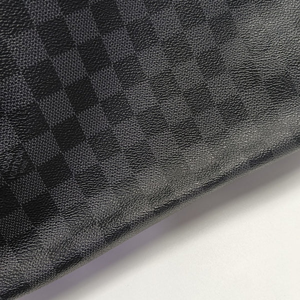 DISTRICT MM Damier Graphite Coated Canvas Gray