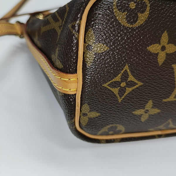 NÉONOÉ Nano Monogram Coated Canvas Brown
