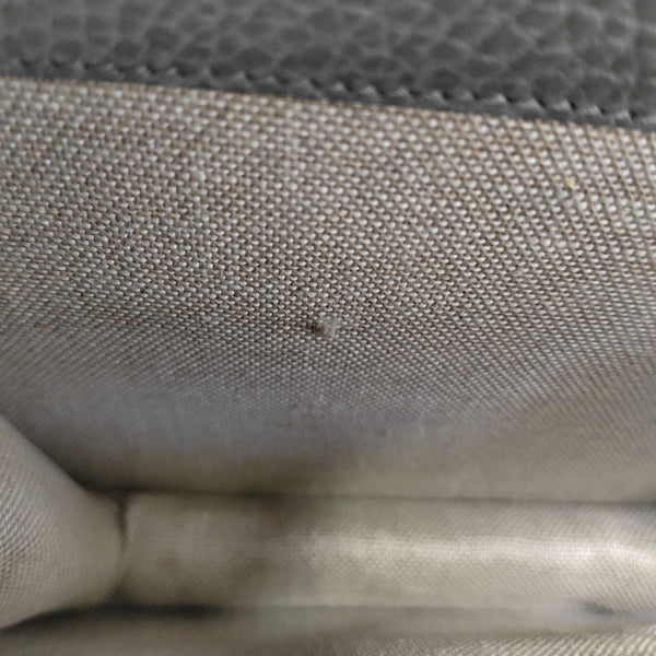 Interlocking G Small Calfskin Gray